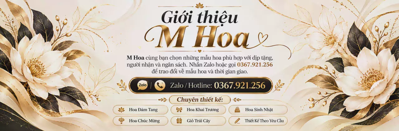 Ảnh bìa Shop hoa tươi Chợ Mới - Gửi sự quan tâm qua từng món hoa